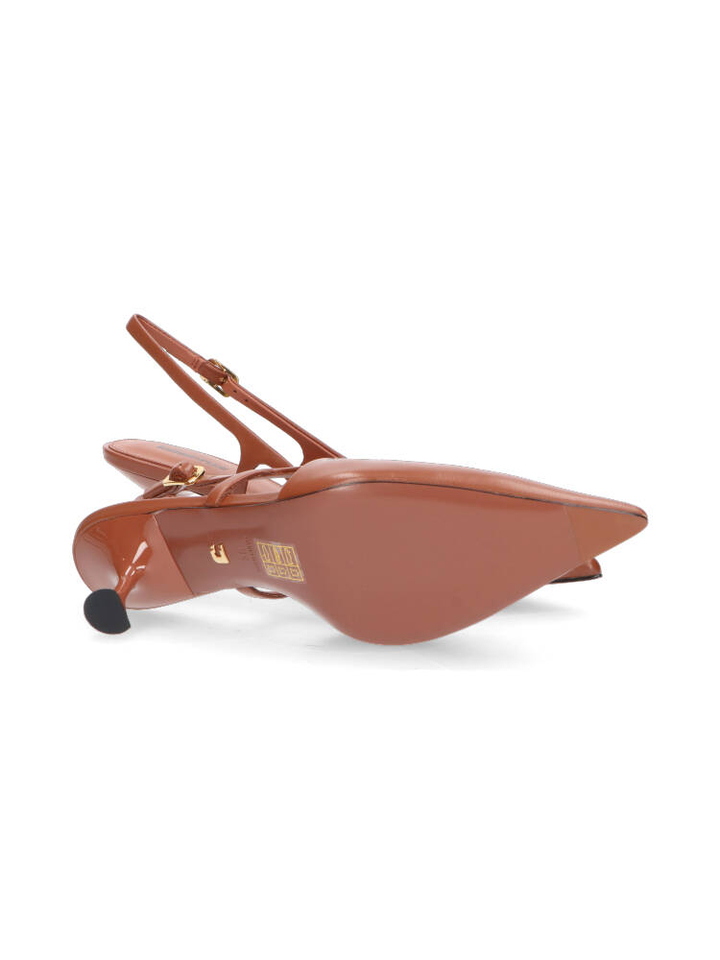 Terracotta sandalen met hak Lola Cruz