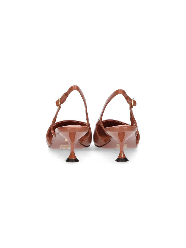Terracotta sandalen met hak Lola Cruz