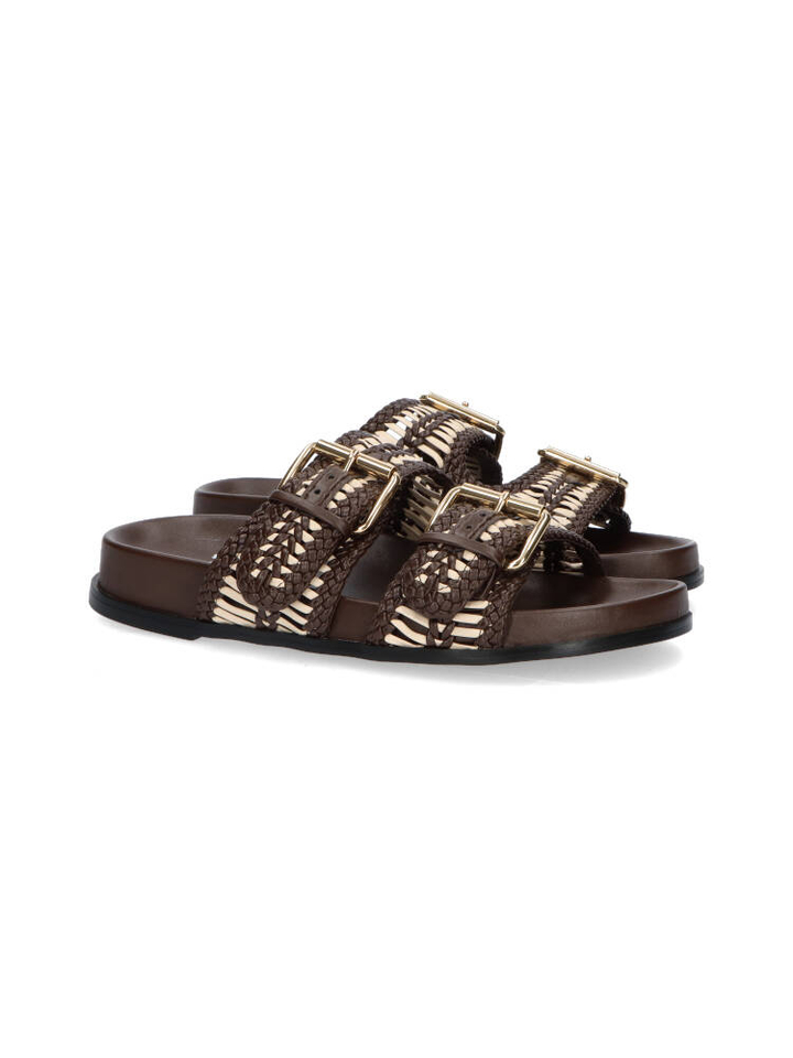 Bruine slippers Bibi Lou