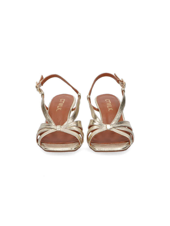 Metal carrara sandalen met hak Rianne