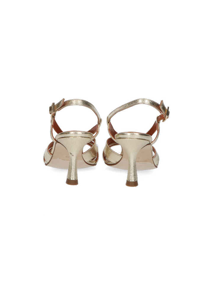 Metal carrara sandalen met hak Rianne