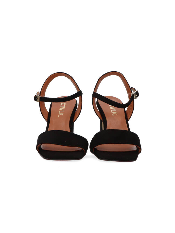 Zwarte sandalen met hak Ratania Catwalk