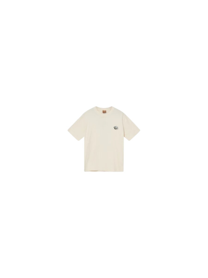 Beige T-shirt met opdruk Mos Mosh