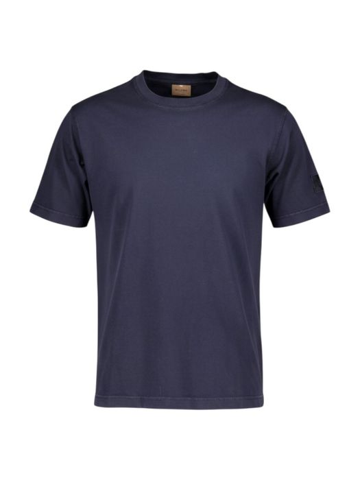 Donkerblauwe katoenen T-shirt Mos Mosh