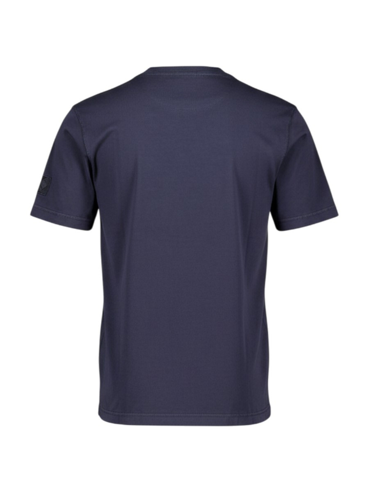 Donkerblauwe katoenen T-shirt Mos Mosh 