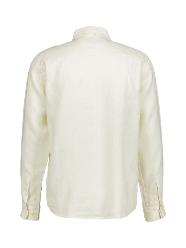Ecru linnen hemd (regular fit) met lange mouwen Mos Mosh
