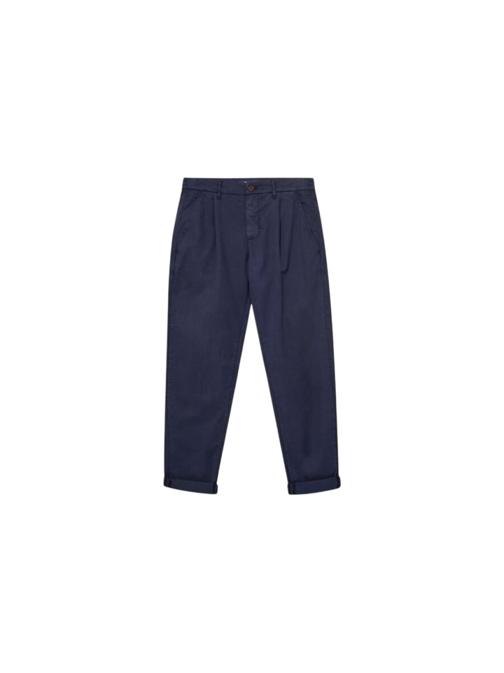 Donkerblauwe geklede broek Mos Mosh 