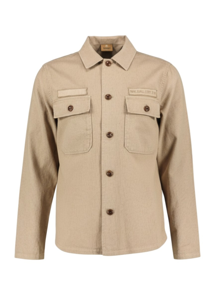 Beige overhemd Mos Mosh 