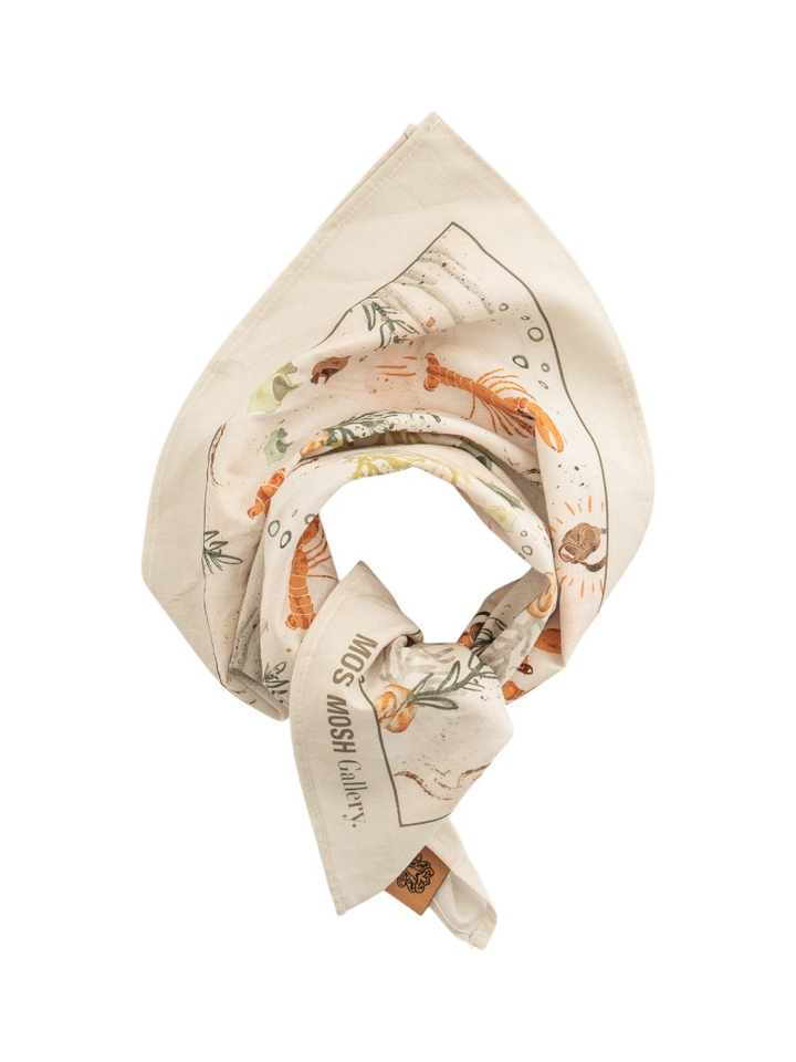 Multicolor sjaal Mos Mosh