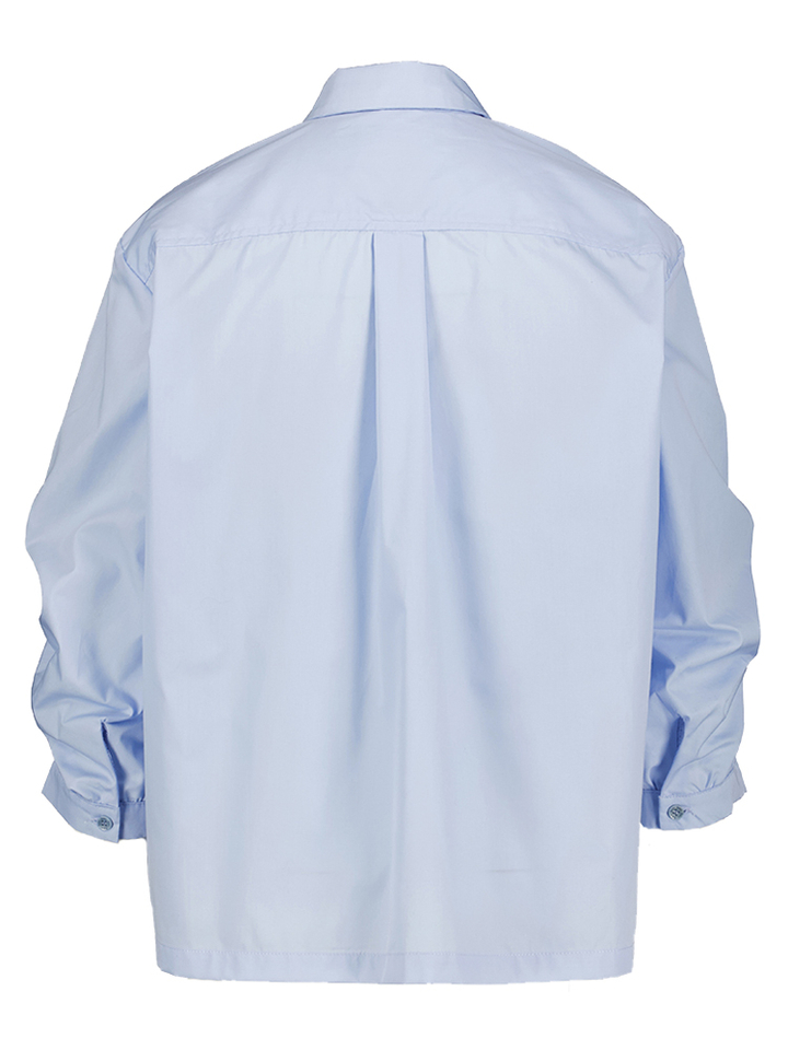 Blauwe blouse met knoopsluiting Geona HER