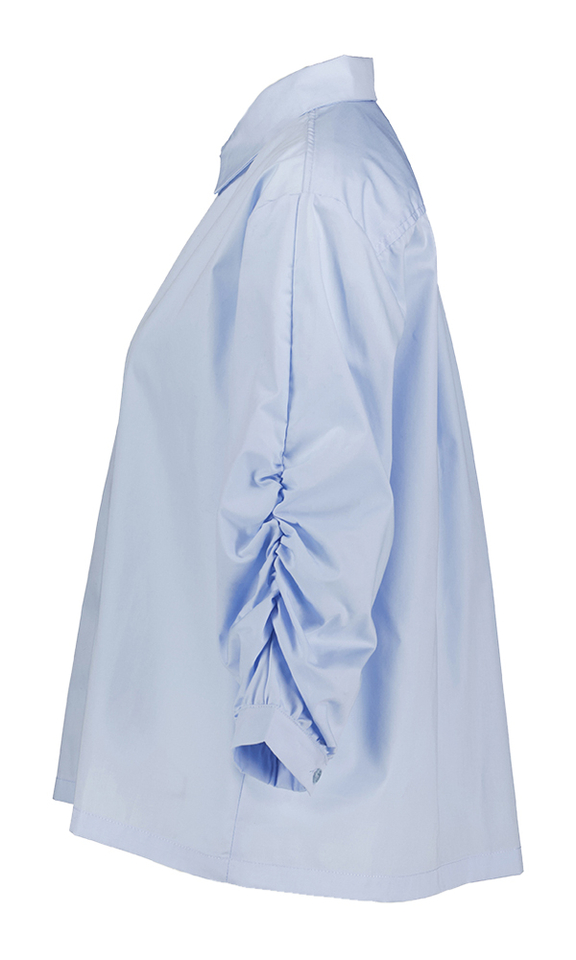 Blauwe blouse met knoopsluiting Geona HER