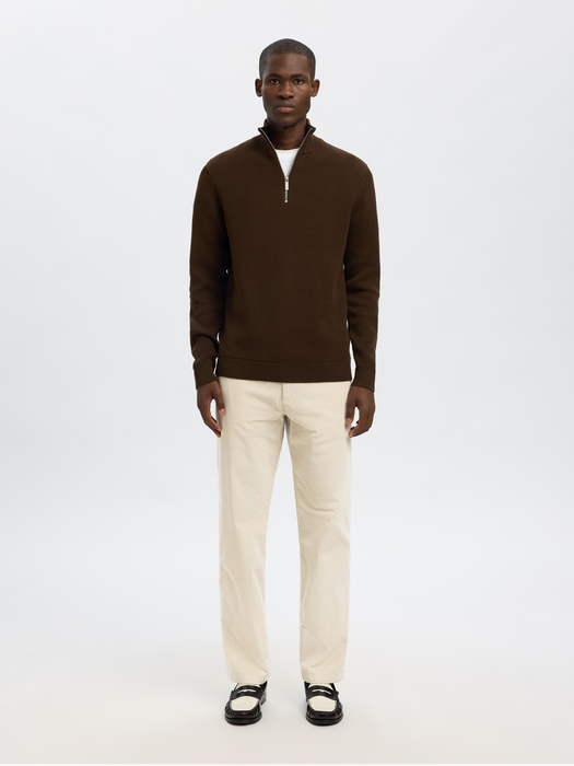 Beige ribfluwelen broek Selected Homme