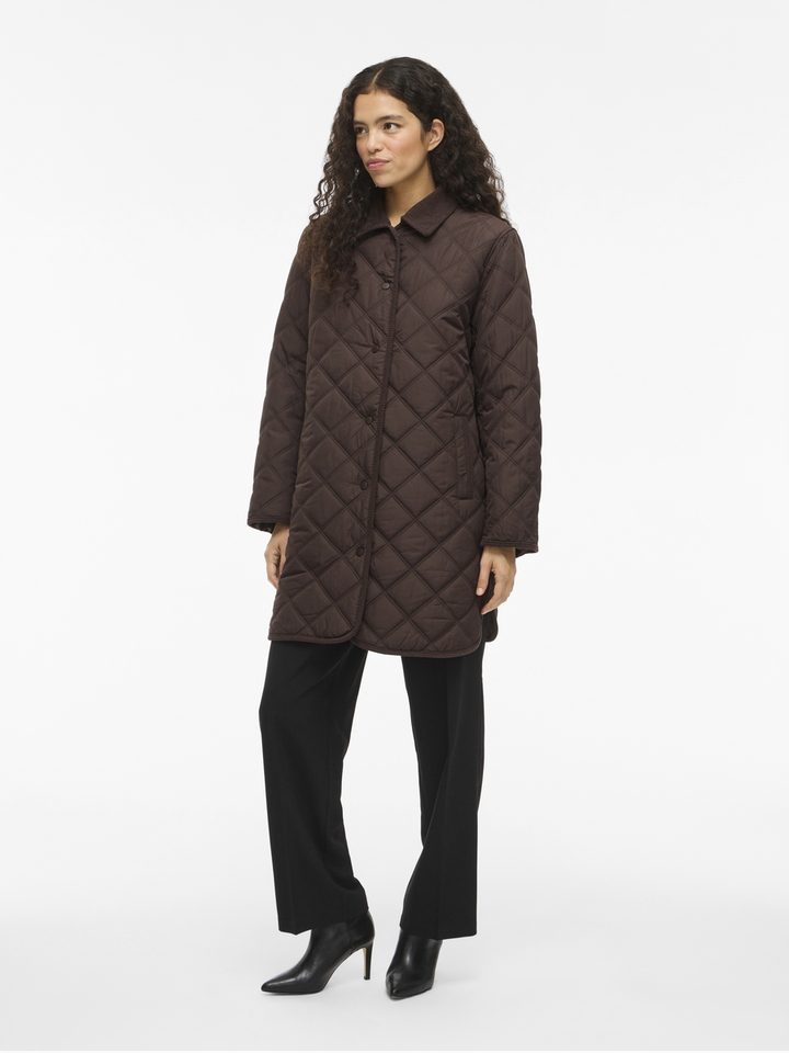 Donker bruine winterjas Viquila Vila