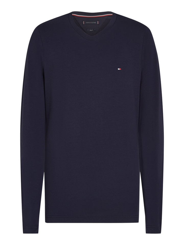 Donkerblauwe shirt met lange mouw Tommy 