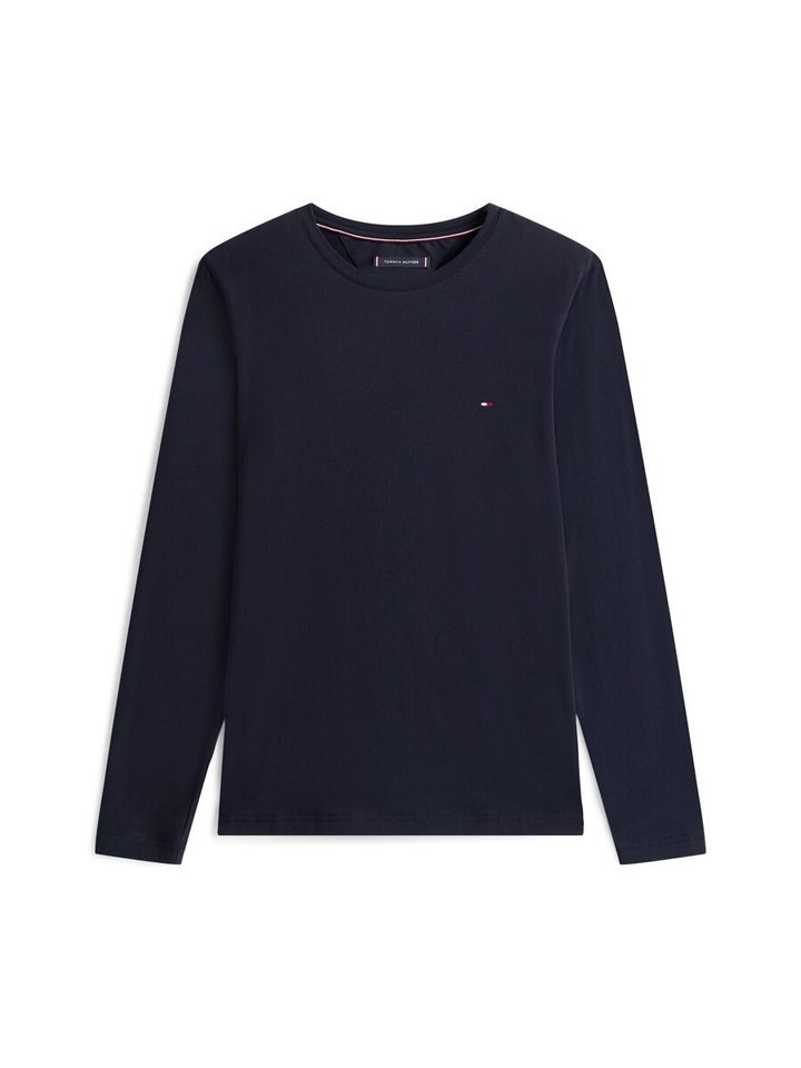 Donkerblauwe shirt met lange mouw Tommy 
