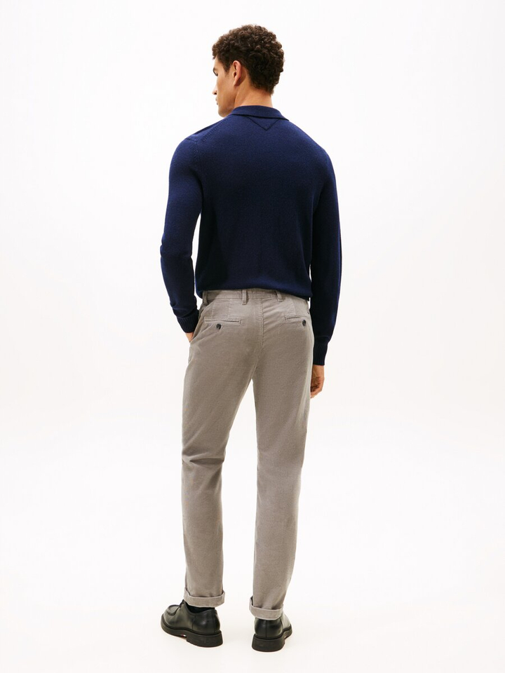 Grijze ribfluwelen broek Denton Tommy
