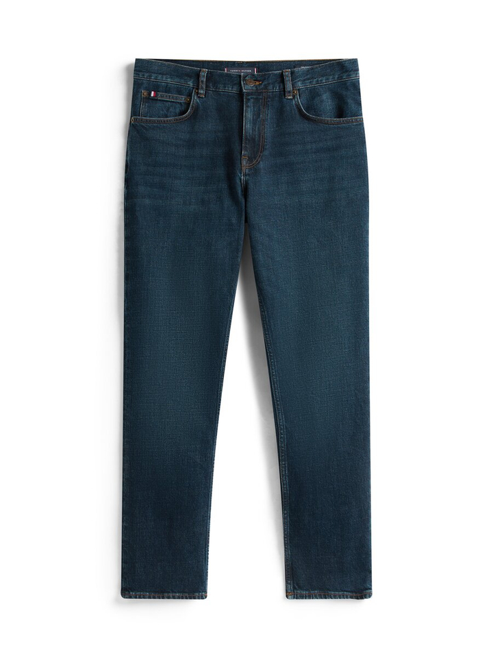 Donkerblauwe slim fit jeans Tommy