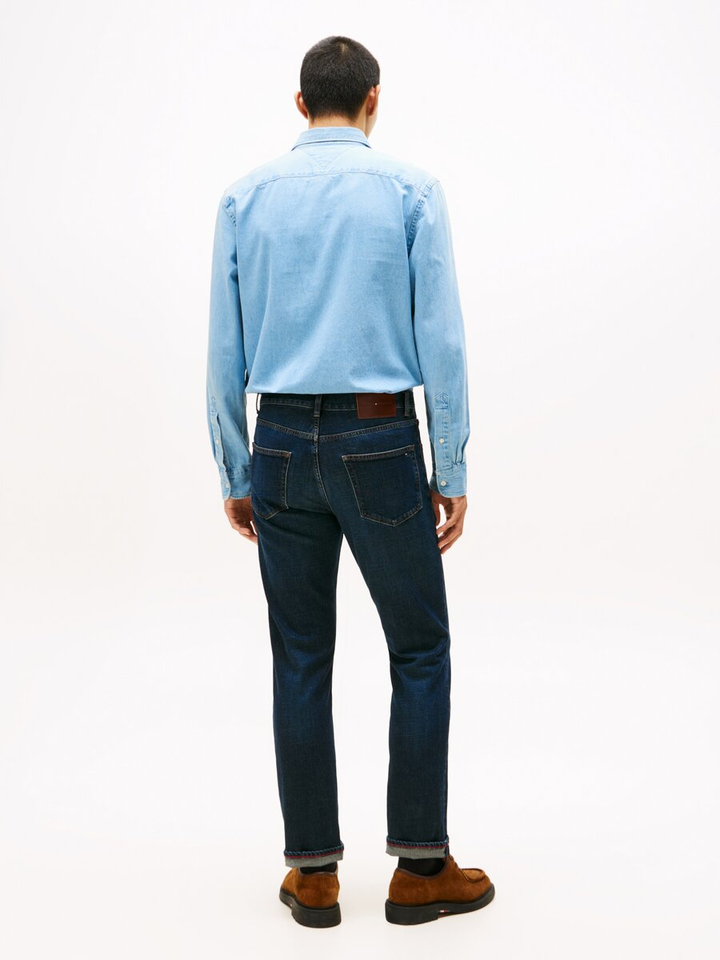 Donkerblauwe slim fit jeans Tommy