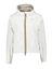 Witte regenjas met rits en kap K-way