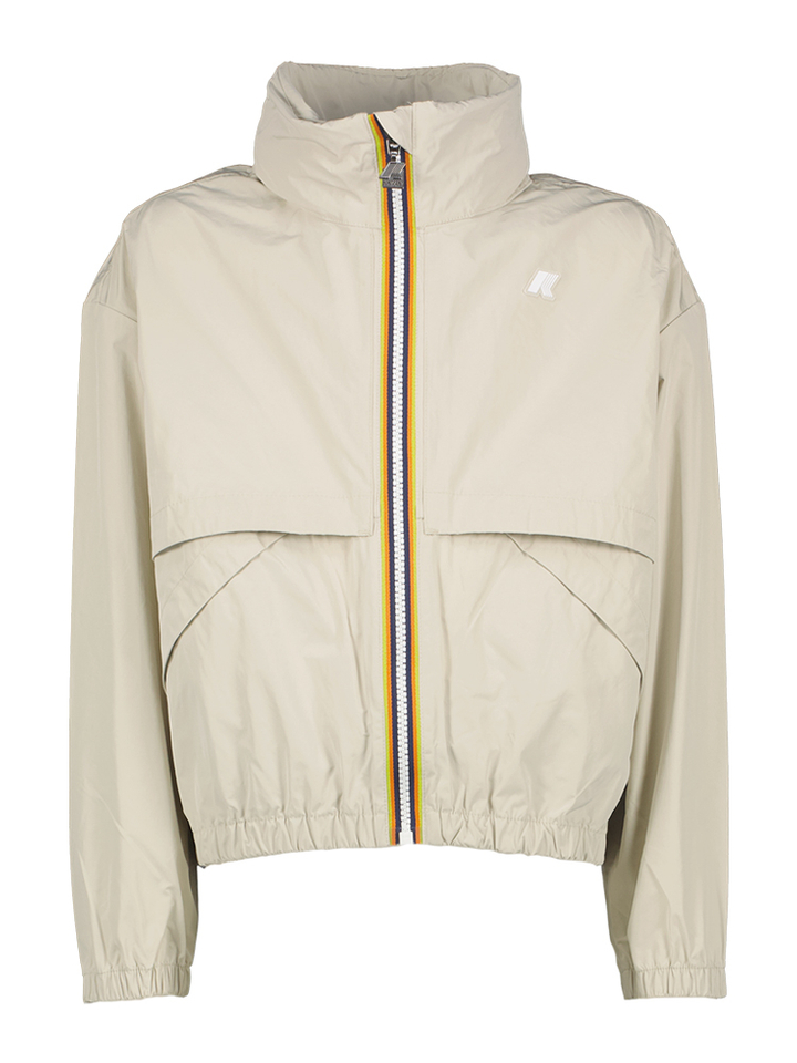 Beige regenjas K-Way