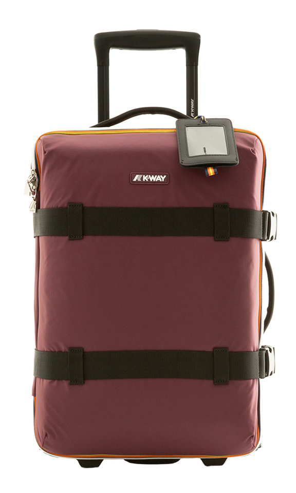 Violet lichtgewicht en waterdichte trolley K-way 