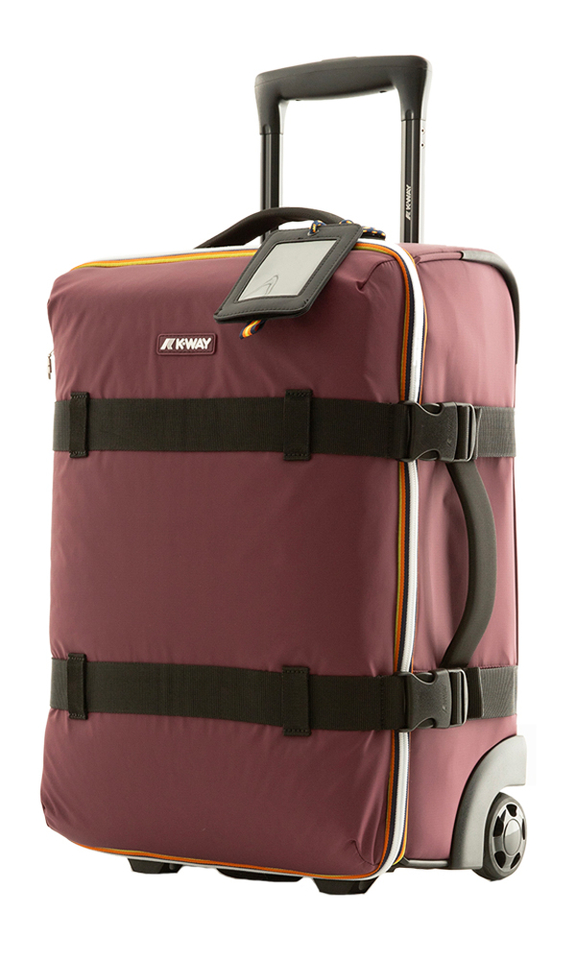 Violet lichtgewicht en waterdichte trolley K-way 