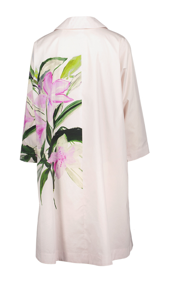 Roze jurk met bloemenprint Ezza Natan 