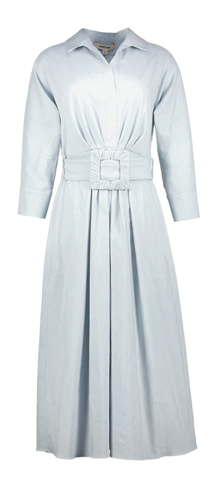 Licht blauwe maxi-jurk Natan 