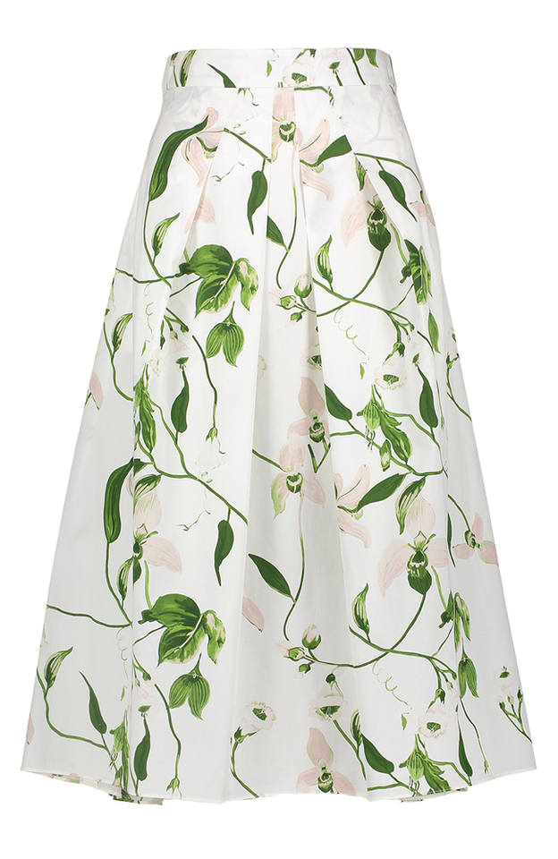 Ecru rok met bloemenprint Epi Natan