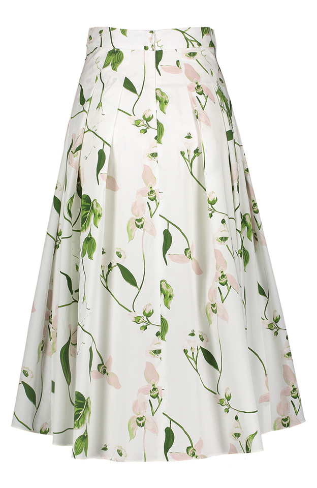 Ecru rok met bloemenprint Epi Natan