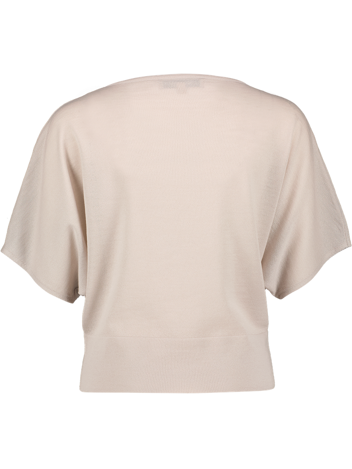 Beige trui in merino wol Nobo Merinos Natan 