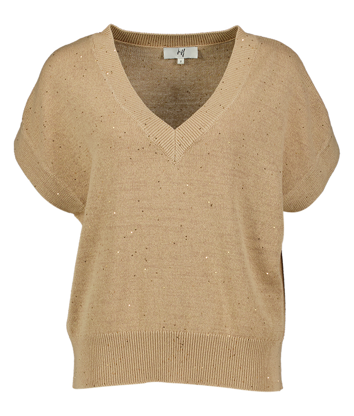 Beige trui met glitter Elvis Jeff