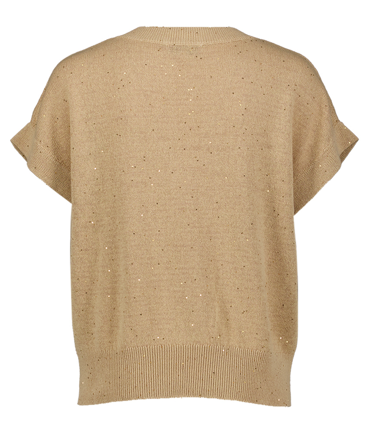 Beige trui met glitter Elvis Jeff