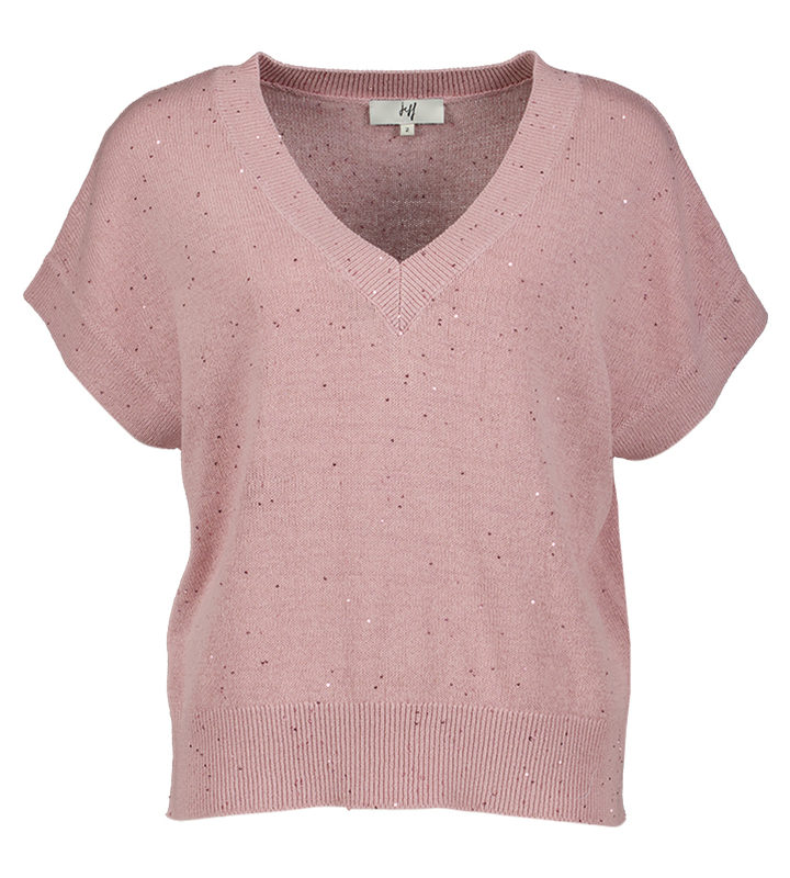 Roze trui met glitter Elvis Jeff