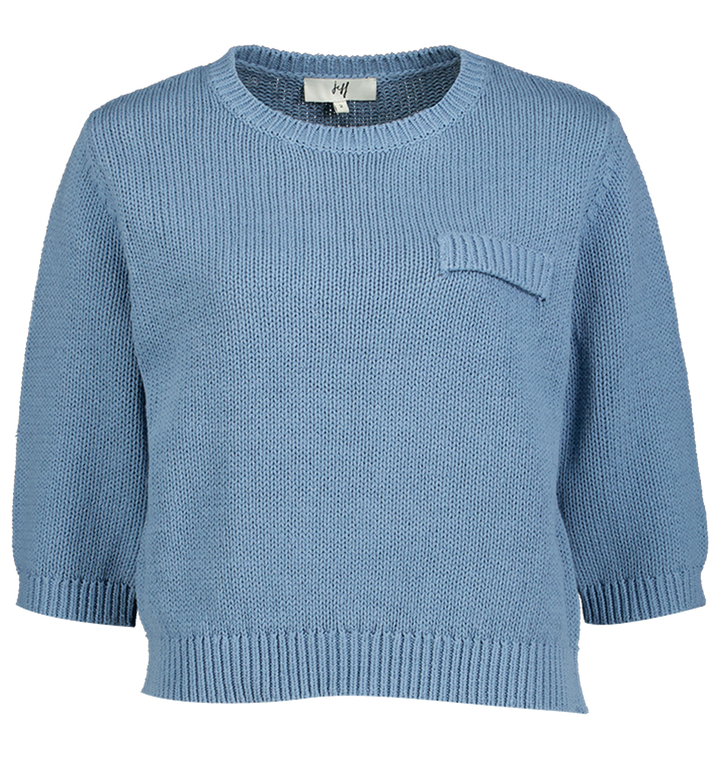 blauwe trui Eliza Jeff