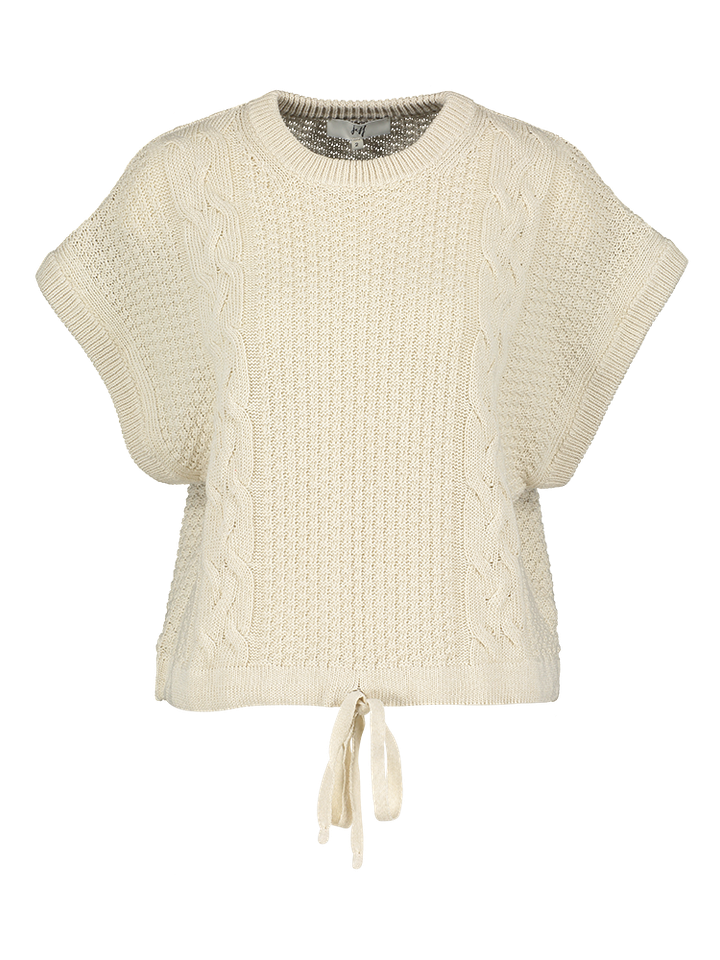 Beige gehaakte pull Jeff 