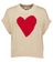 Beige trui met hart detail Corazon Jeff