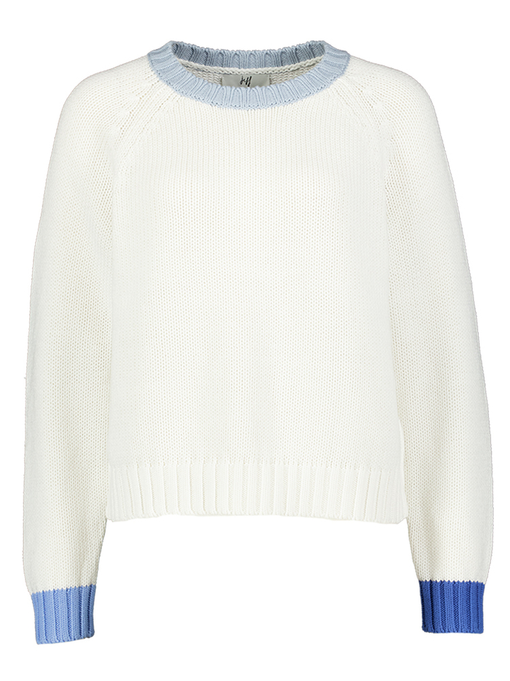 Ecru trui met blauwe details Calou Jeff 