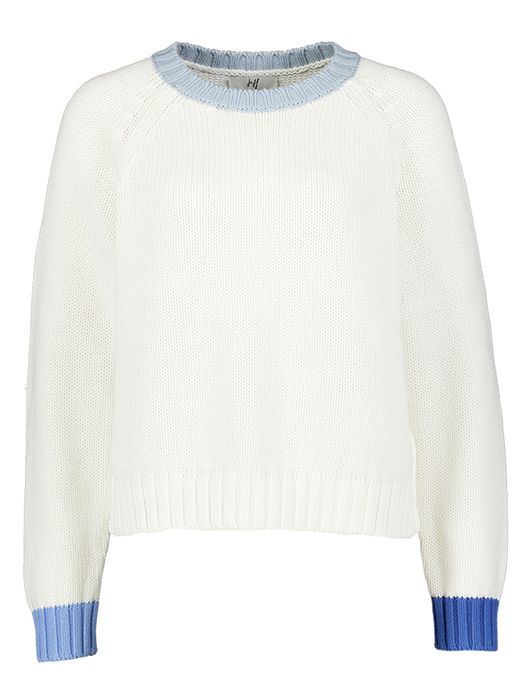 Ecru trui met blauwe details Calou Jeff