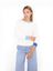 Ecru trui met blauwe details Calou Jeff 