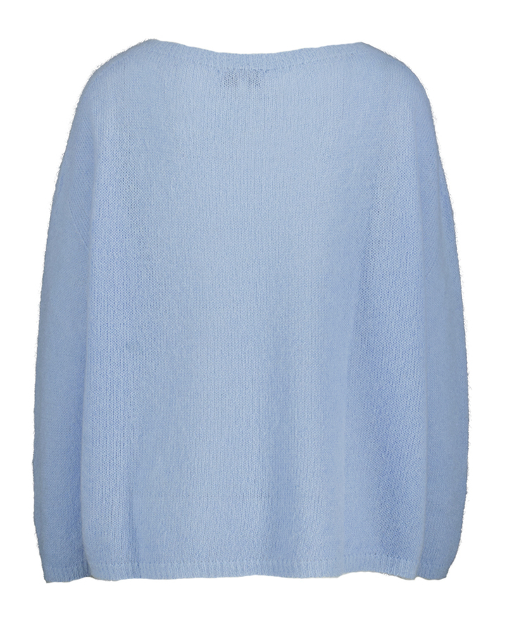 Blauwe trui met alpaca wol Jude Jeff