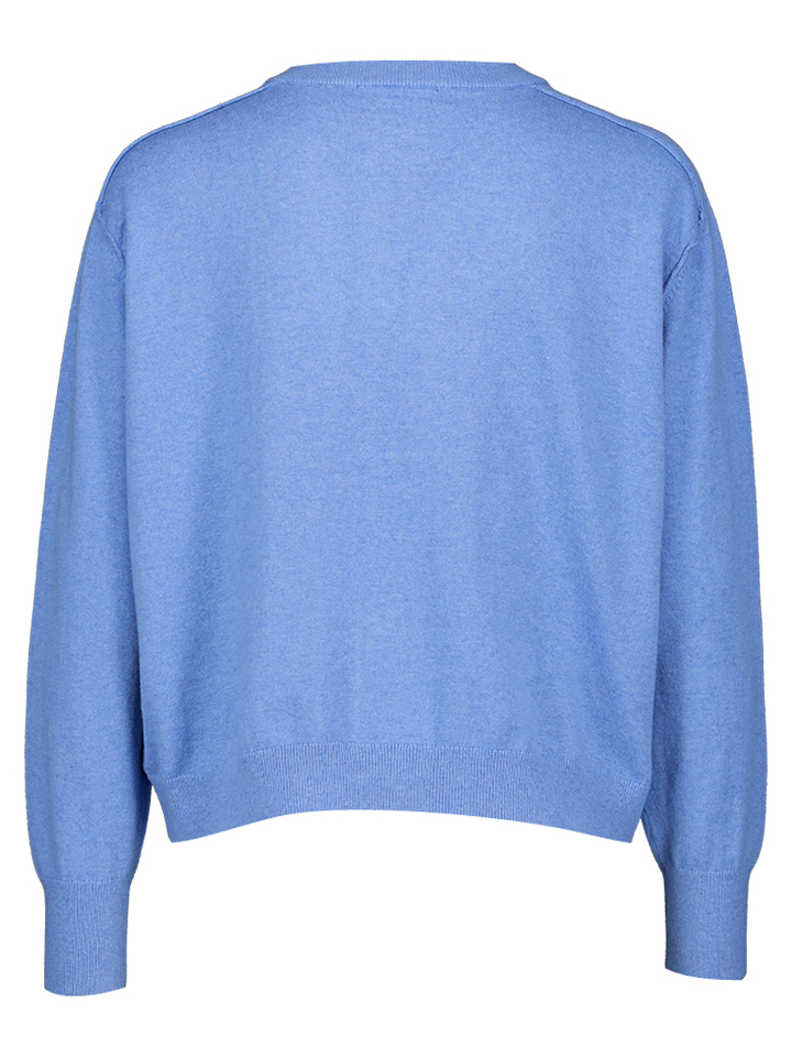 Blauwe cardigan met knopen Diana Jeff