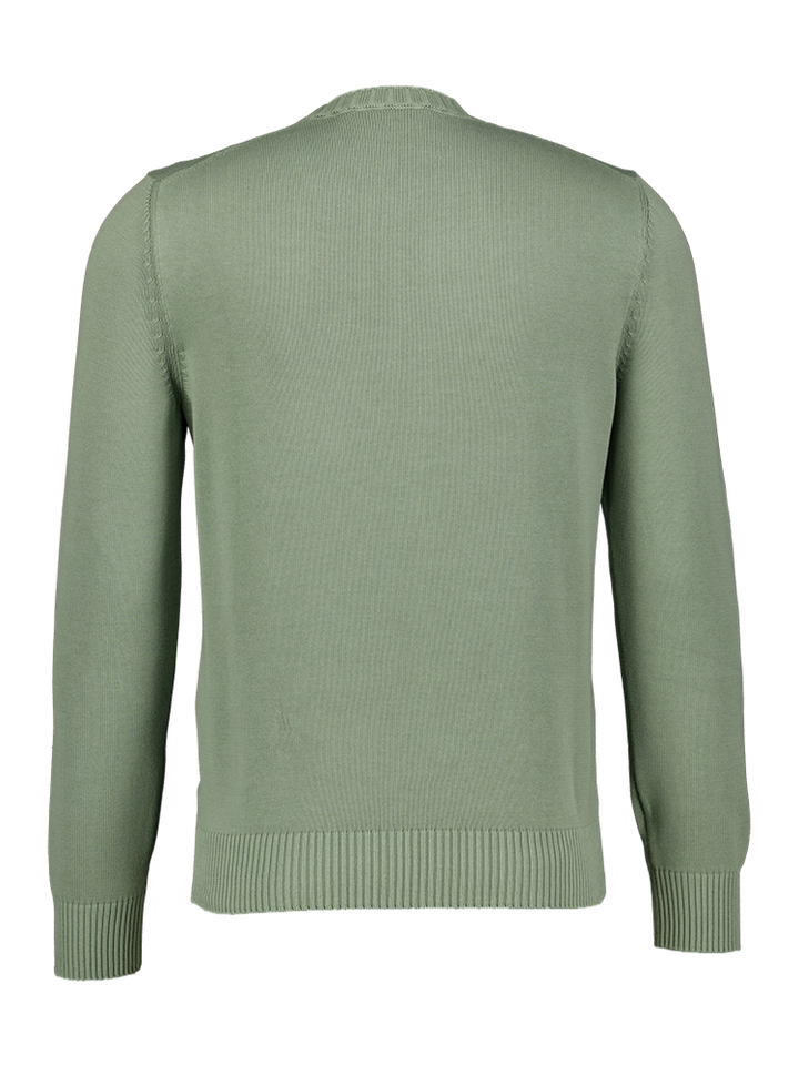 Groene trui met ronde hals Gran Sasso