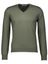 Groene trui met v-hals Gran Sasso