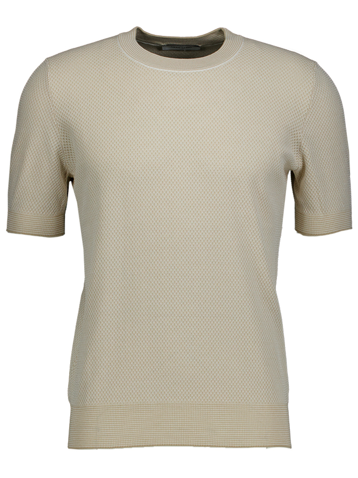 Beige trui met structuur Gran Sasso