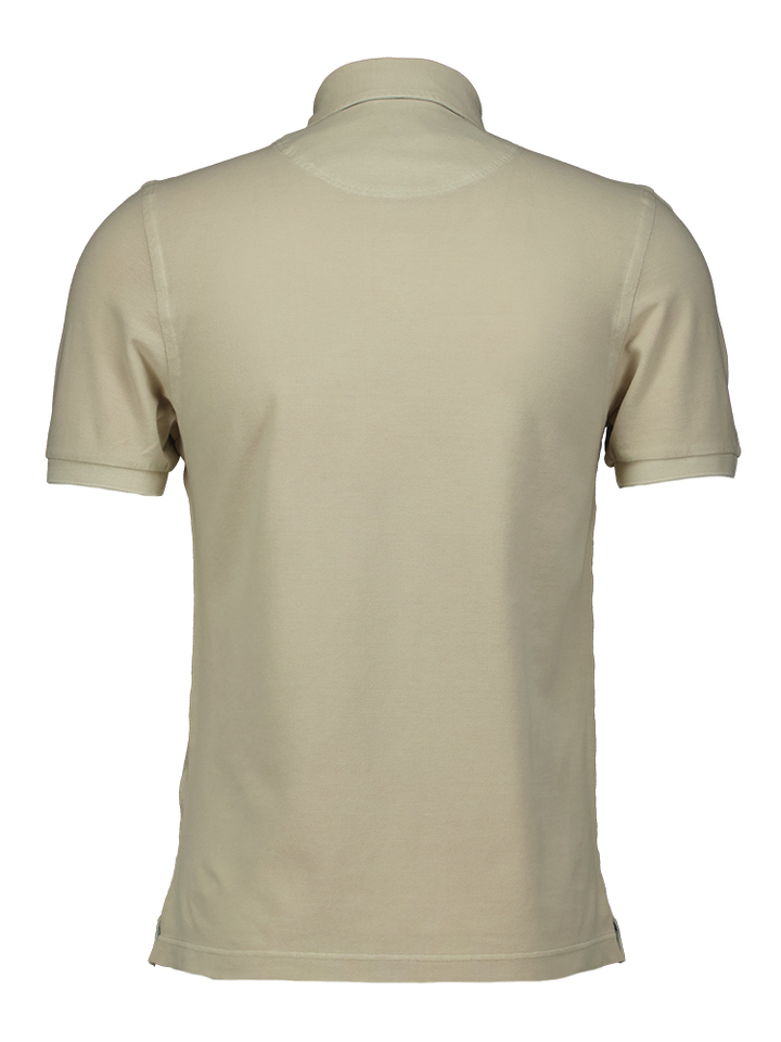 Beige polo korte mouw Gran Sasso