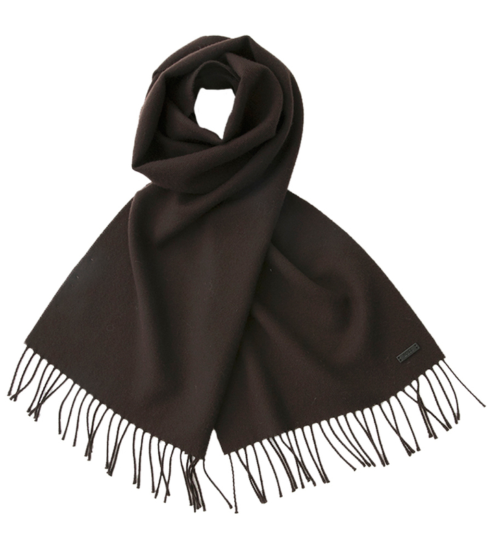 Bruine sjaal met ruffles Naster Boss Black