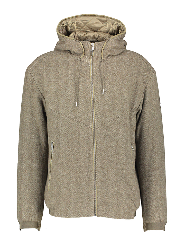 Bruine jas met kap Cabero Boss Black