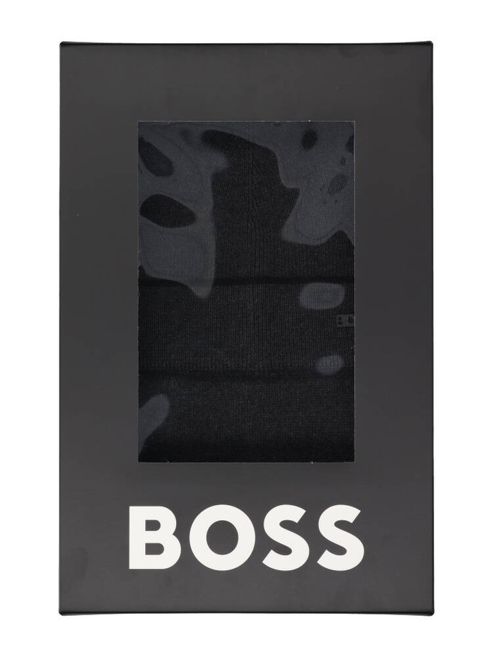 Donkergrijze muts en sjaal Henzo Set Hugo Boss