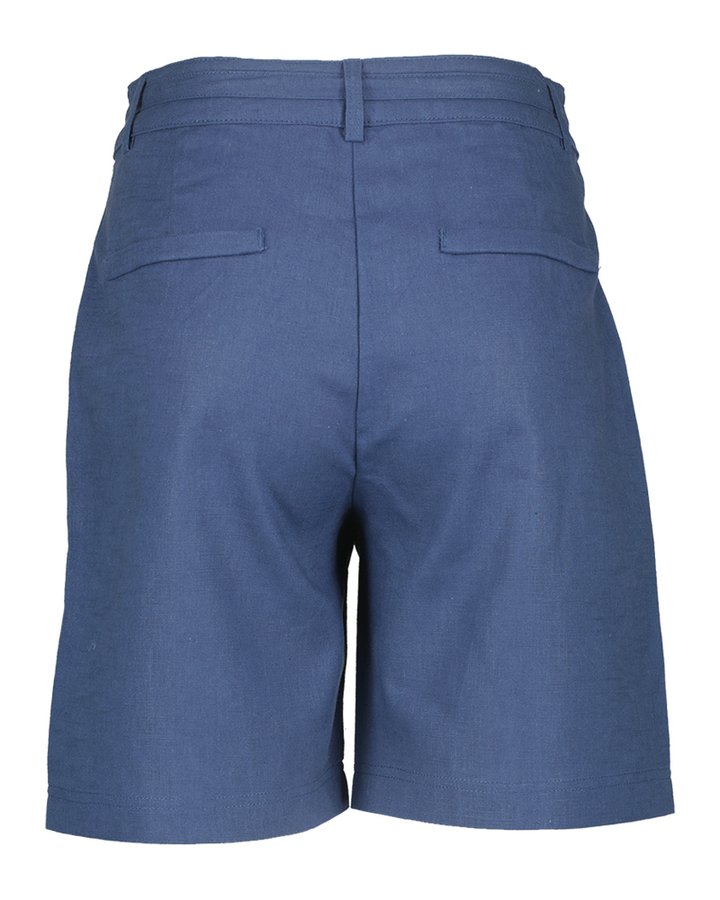 Blauwe linnen short Athene D'alexine